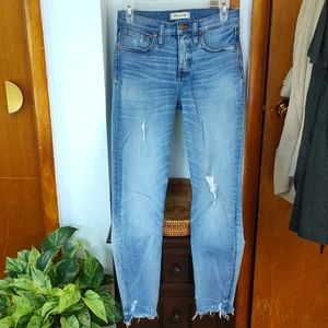 Madewell 9in high rise skinny jeans